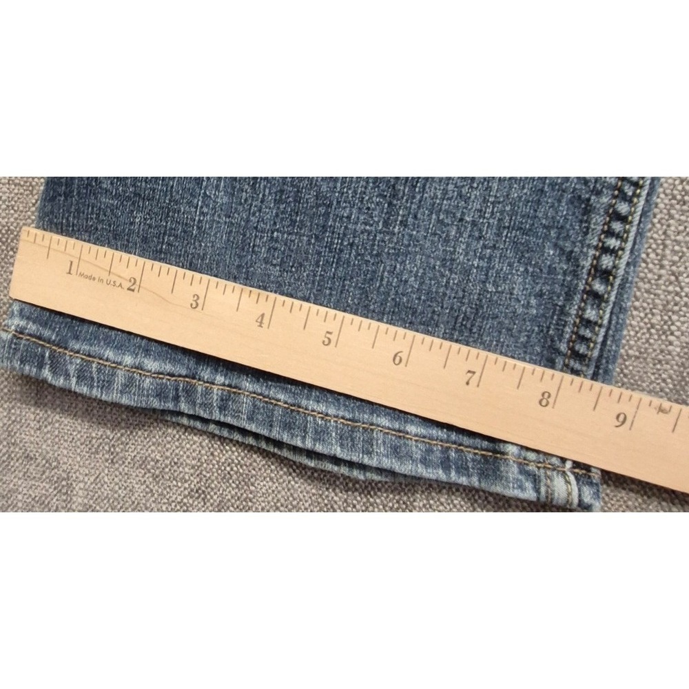 Levi's 518 Superlow Bootcut Jeans Women's sz 9 Short light wash stretch denim - Picture 2 of 16